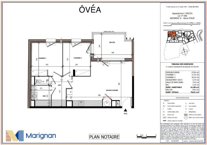 vente Appartement Beziers