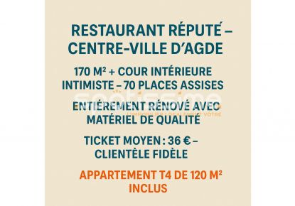 vente Restaurant Agde