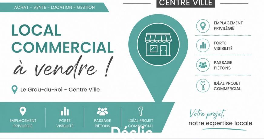 vente Local commercial Le Grau Du Roi