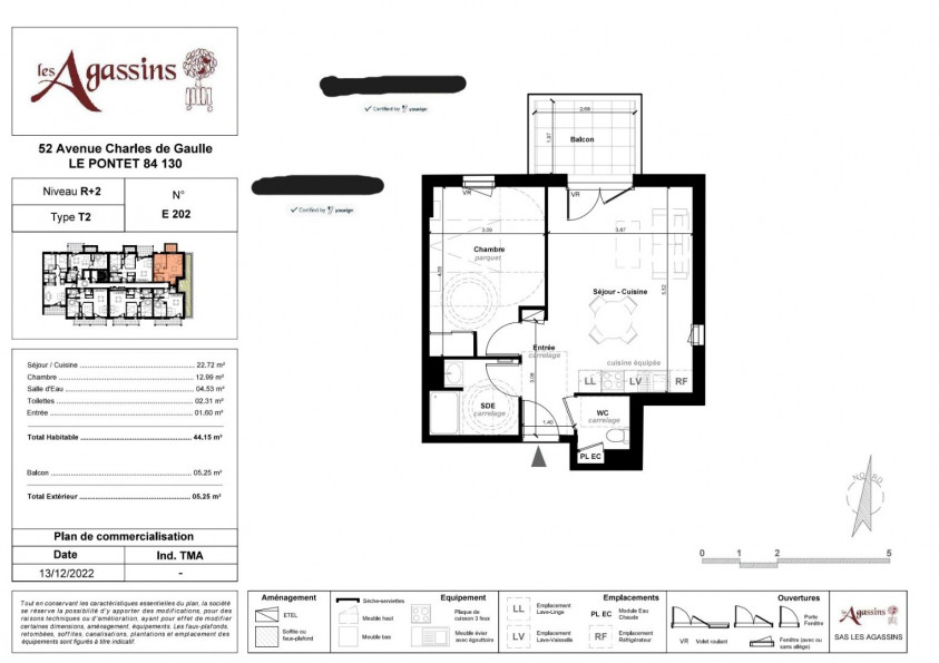 location Appartement Le Pontet - Photo 1