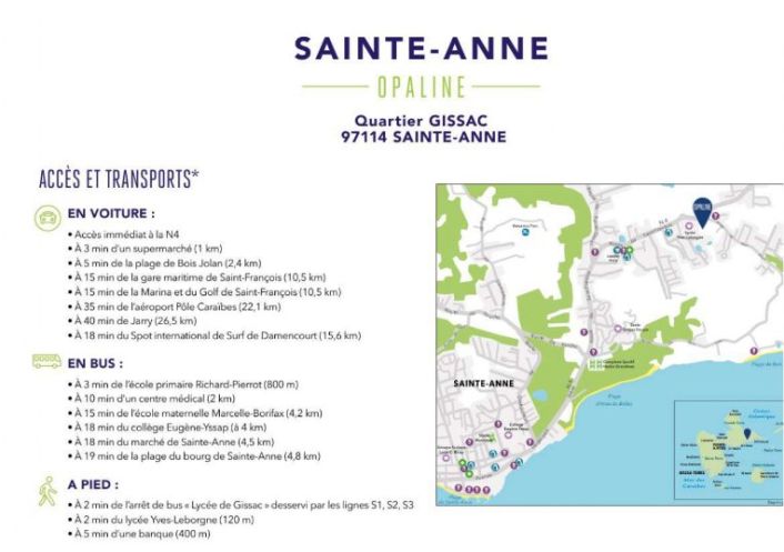 location Appartement Sainte Anne