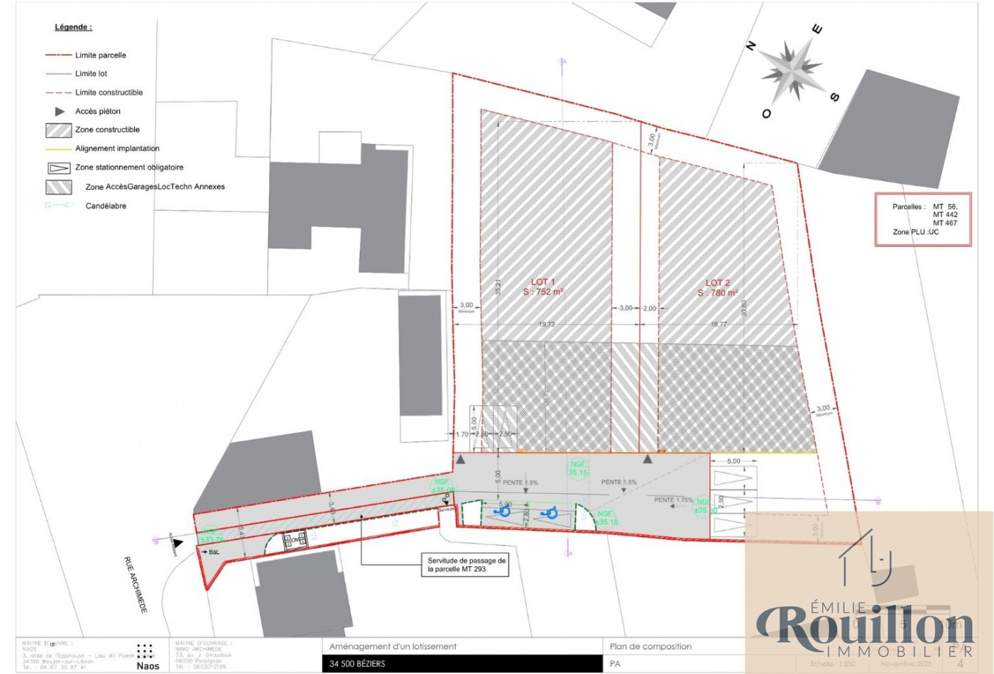 vente Terrain constructible Beziers - Photo 1