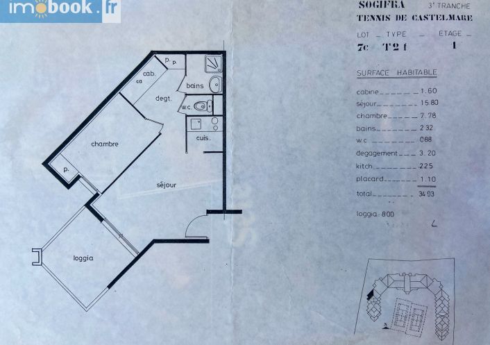 vente Appartement en résidence Sete