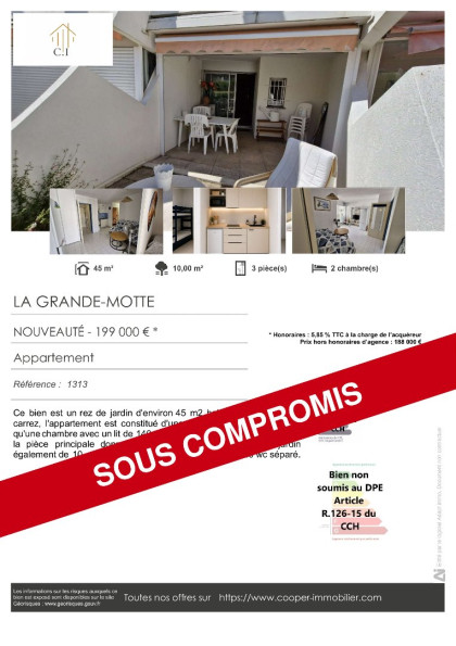 vente Appartement La Grande-motte - Photo 1