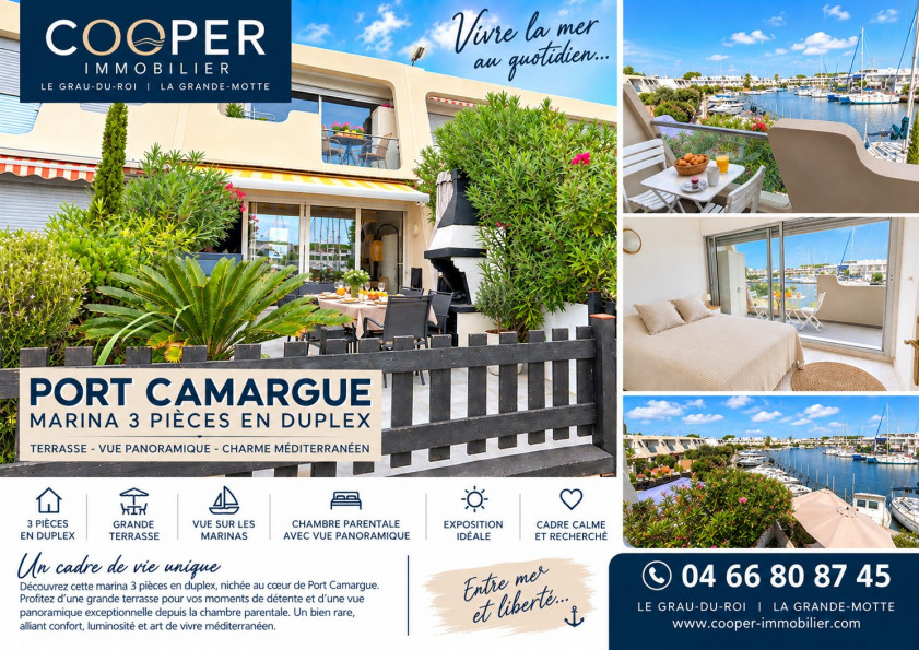 vente Appartement en marina Le Grau Du Roi - Photo 1