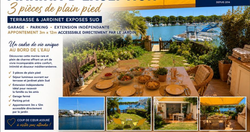 vente Appartement en marina Port Camargue