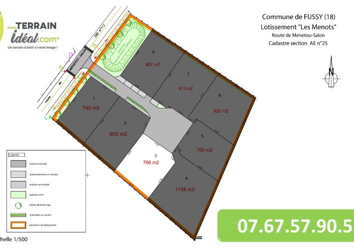  vendre Terrain en lotissement Fussy