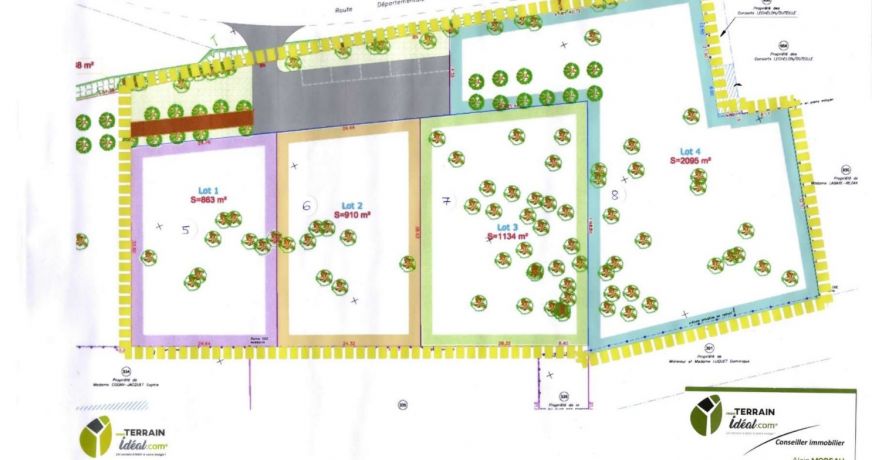 vente Terrain en lotissement Sainte Solange