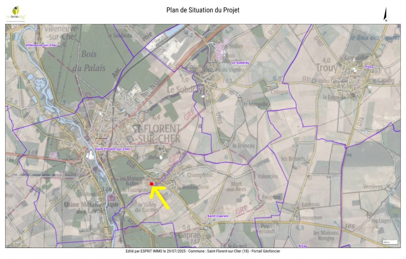 à vendre Terrain constructible Saint Florent Sur Cher - Photo 3