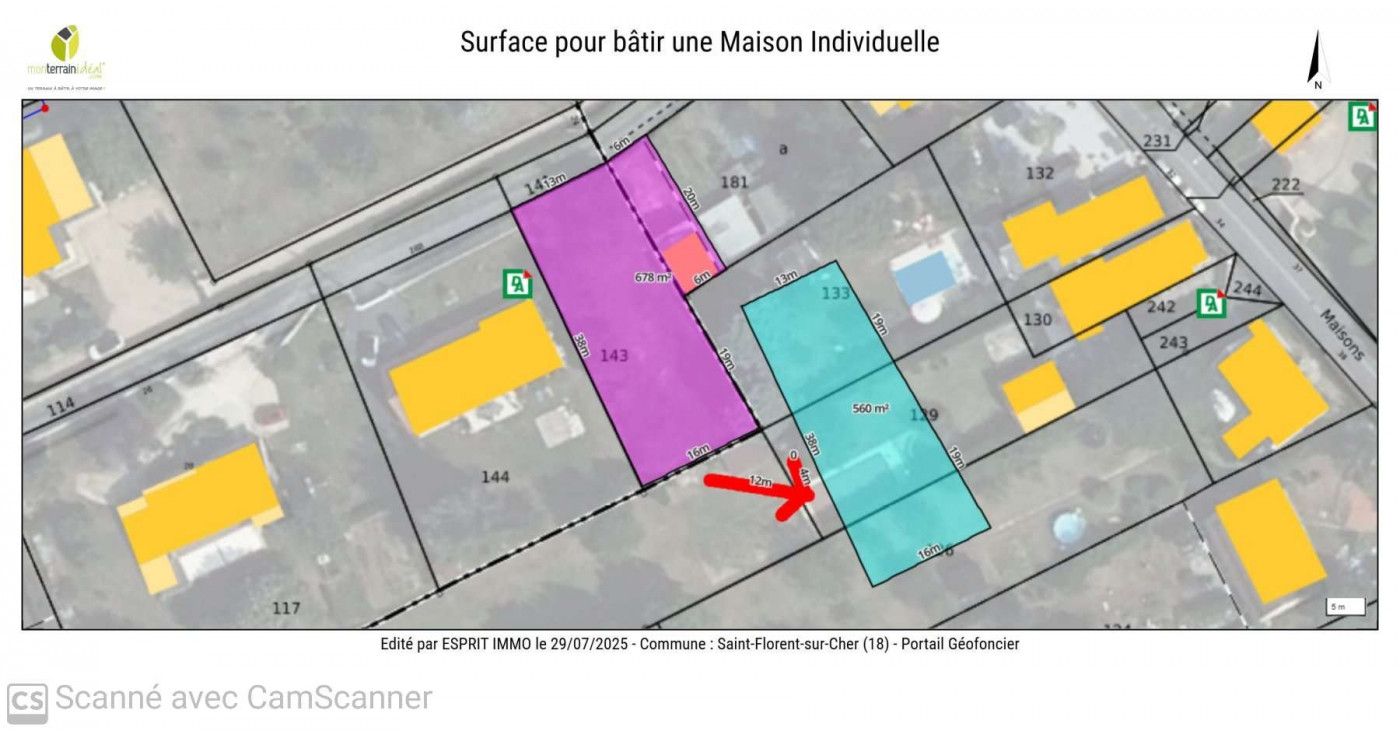 à vendre Terrain constructible Saint Florent Sur Cher - Photo 4