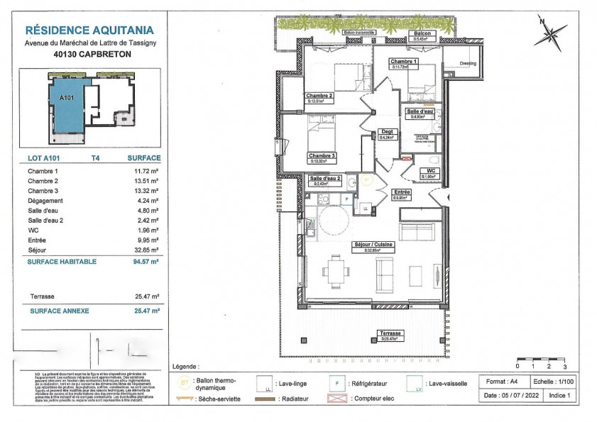 vente Appartement terrasse Capbreton - Photo 2