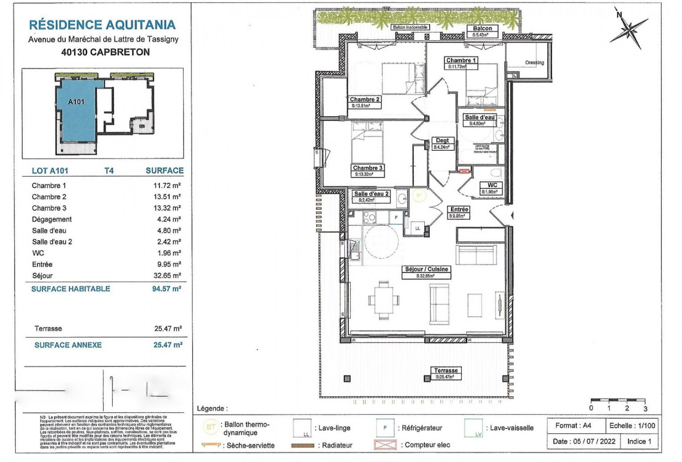 vente Appartement terrasse Capbreton - Photo 2