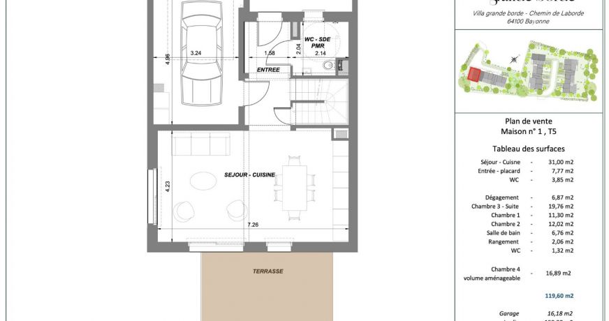 vente Maison mitoyenne Bayonne