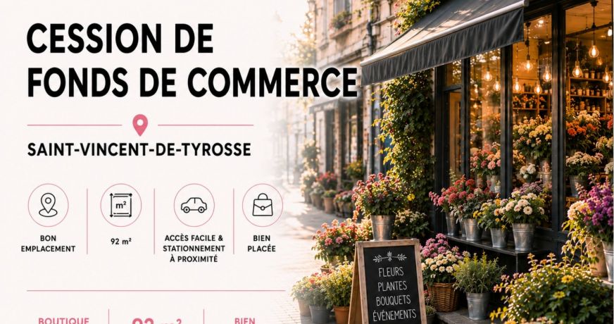 vente Fleuriste Saint Vincent De Tyrosse