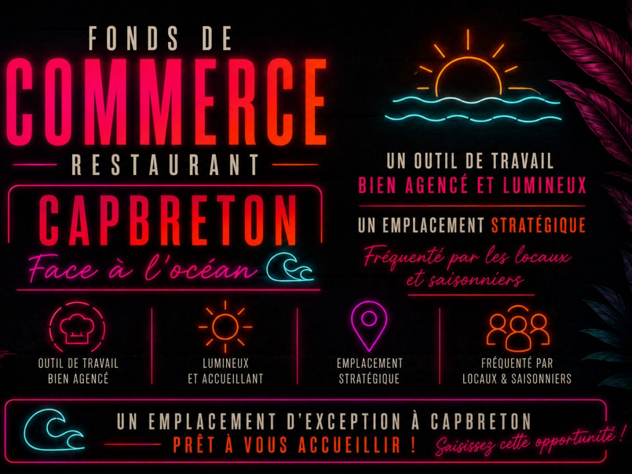 vente Restaurant Capbreton - Photo 1