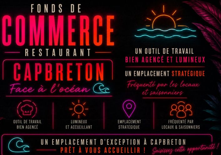vente Restaurant Capbreton