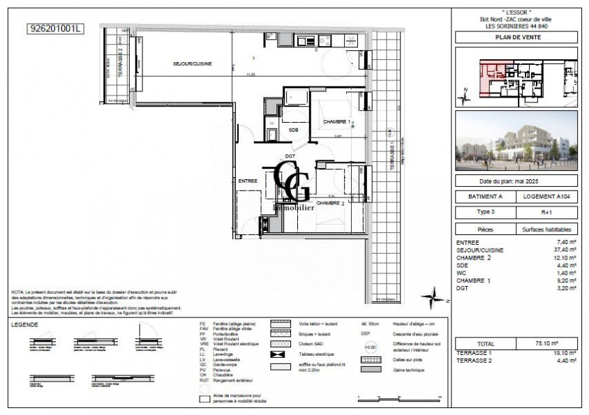 location Appartement Les Sorinières - Photo 2