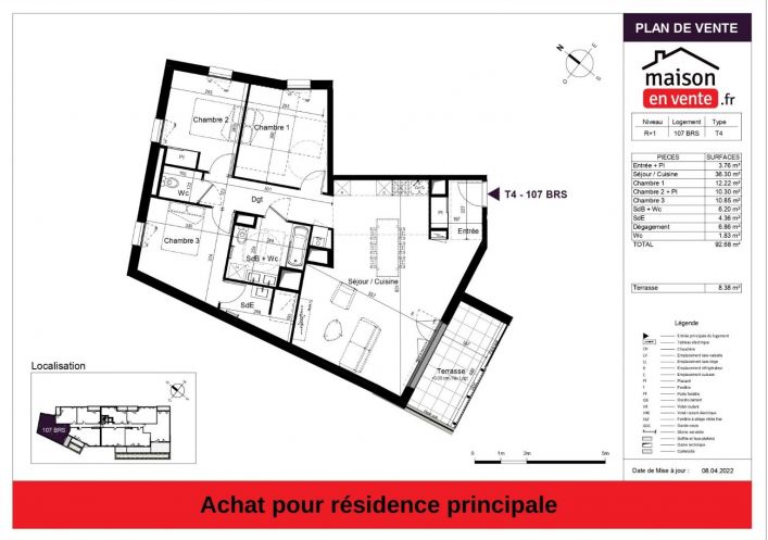 A vendre Appartement Challans | R�f 44014268 - Maisonenvente.fr