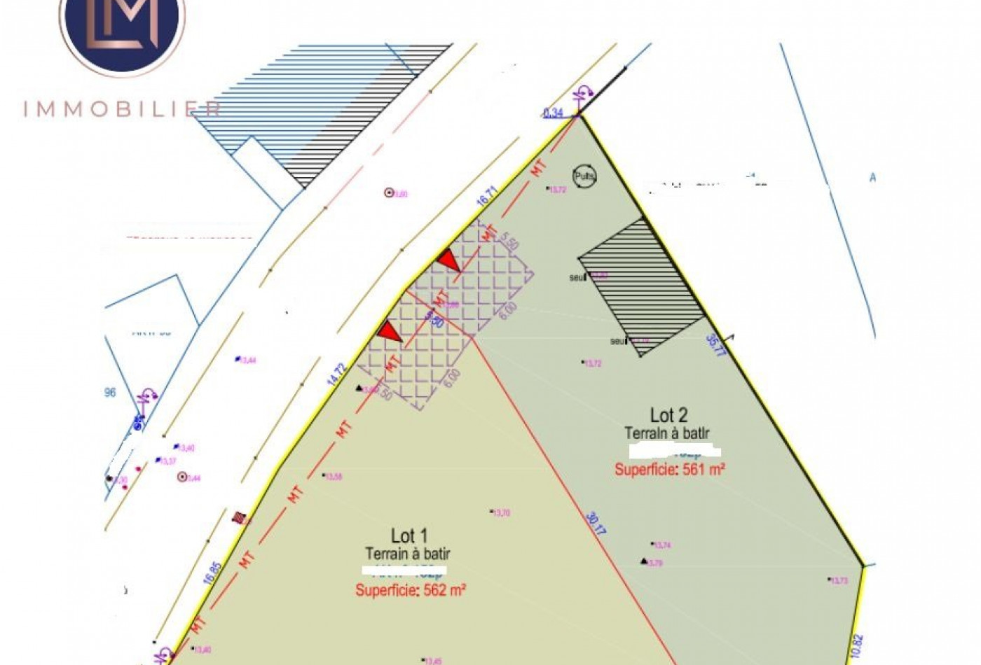 vente Terrain constructible Montbert - Photo 4