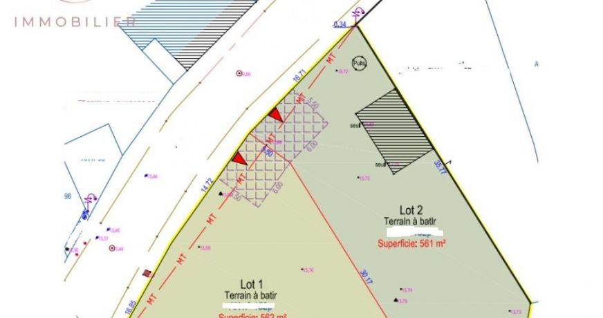 vente Terrain constructible Montbert