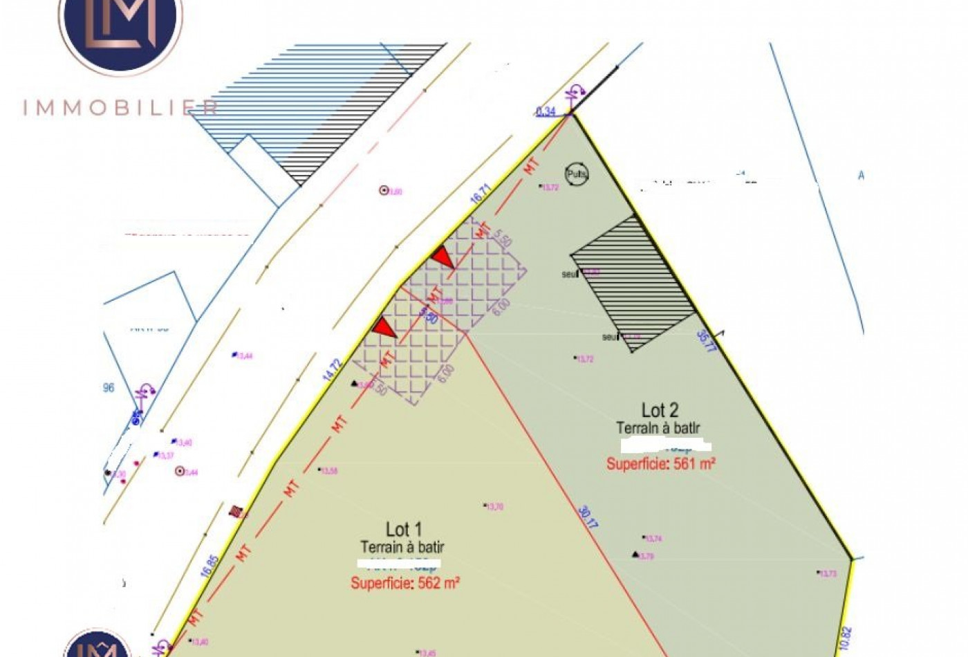 vente Terrain constructible Montbert - Photo 2