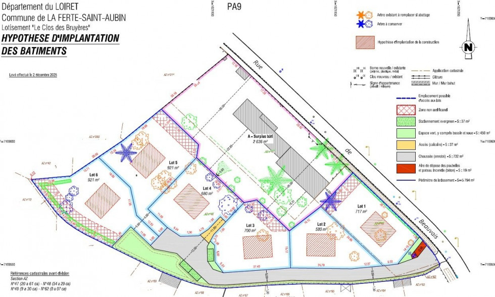 vente Terrain constructible La Ferte Saint Aubin - Photo 2