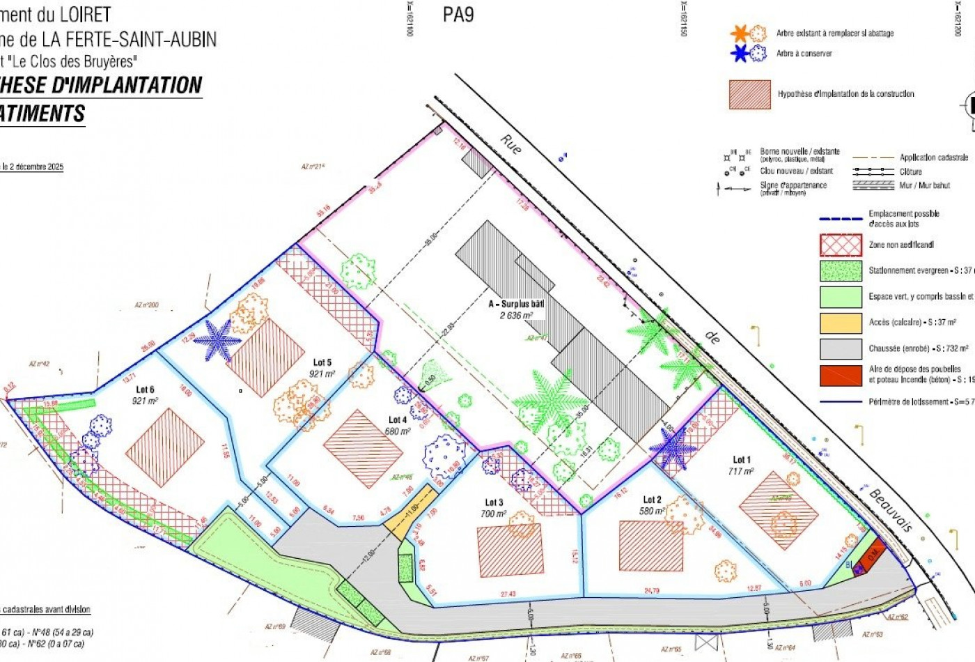 vente Terrain constructible La Ferte Saint Aubin - Photo 2