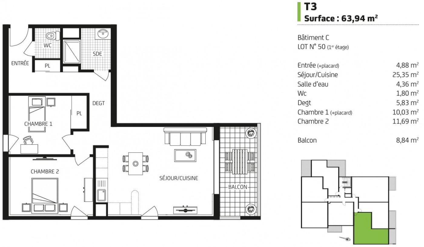 à vendre Appartement neuf Carquefou - Photo 3