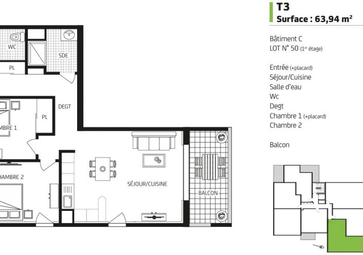 à vendre Appartement neuf Carquefou