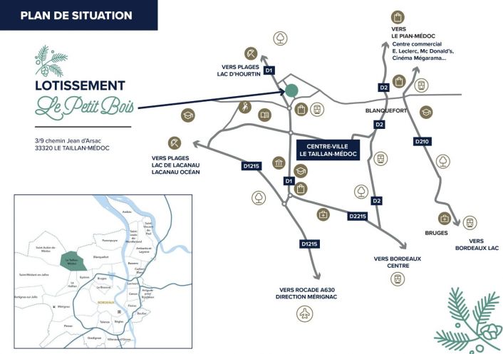 à vendre Terrain Le Taillan Medoc