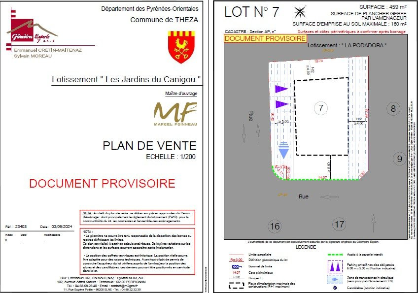 à vendre Terrain en lotissement Theza - Photo 5