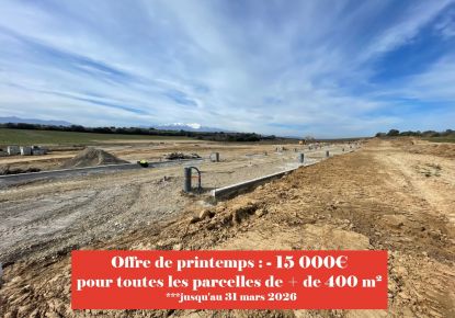vente Terrain constructible Saint Jean Lasseille