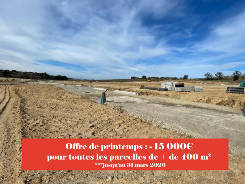 à vendre Terrain constructible Saint Jean Lasseille - Photo 1