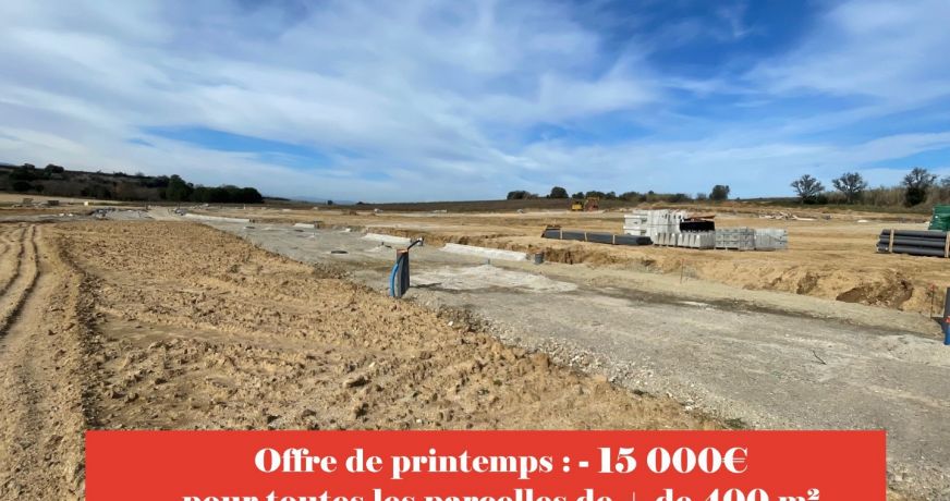 vente Terrain constructible Saint Jean Lasseille