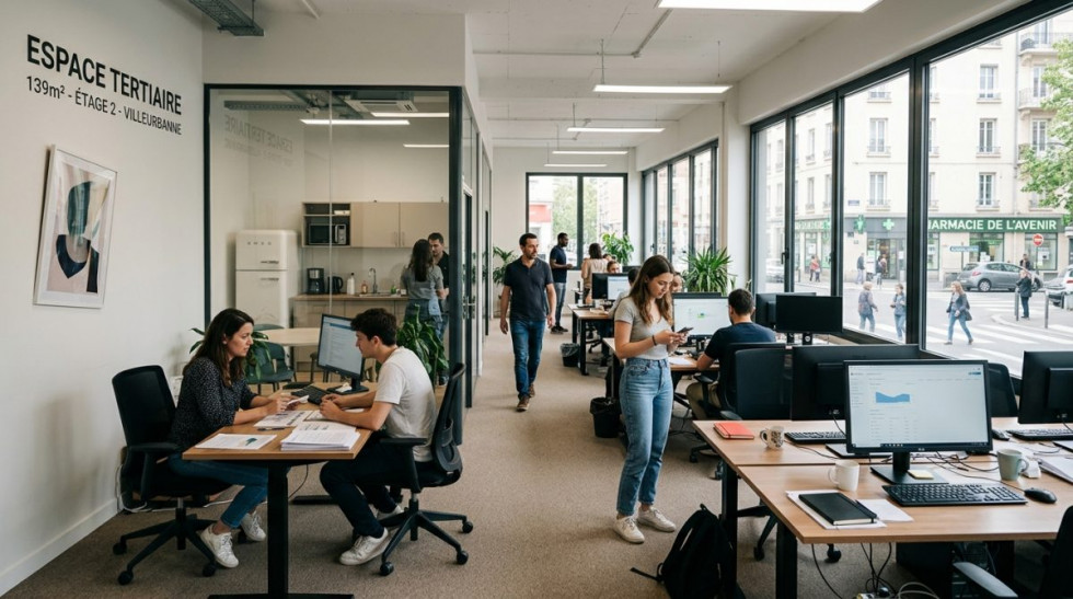 vente Bureau Villeurbanne - Photo 1