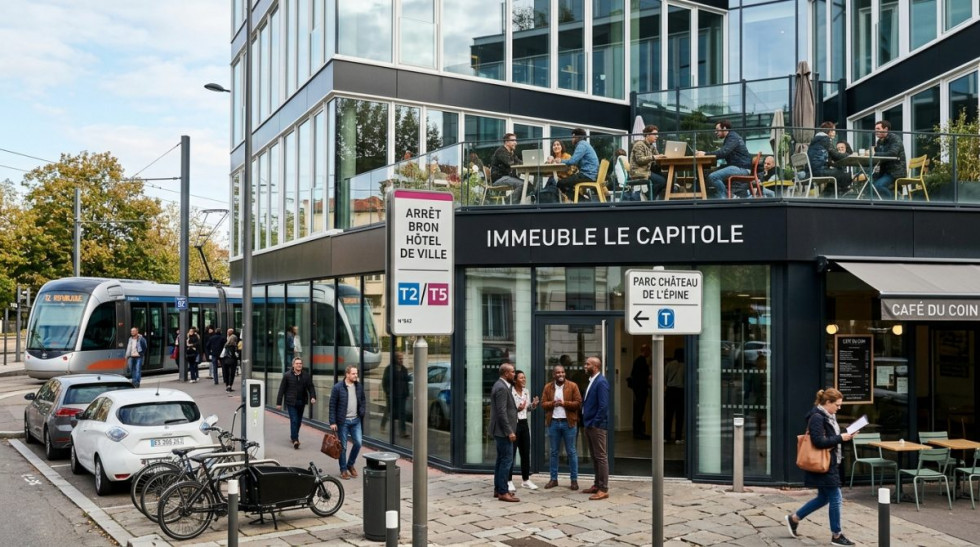 vente Bureau Bron - Photo 1