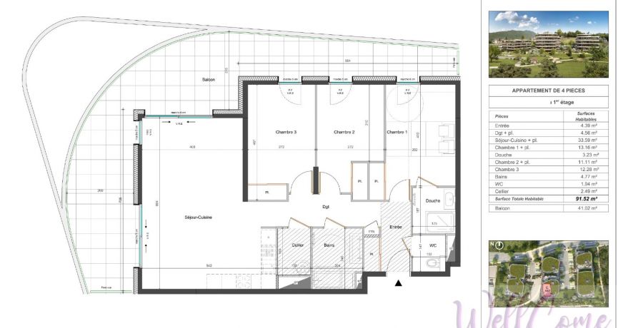 vente Appartement Gresy Sur Aix
