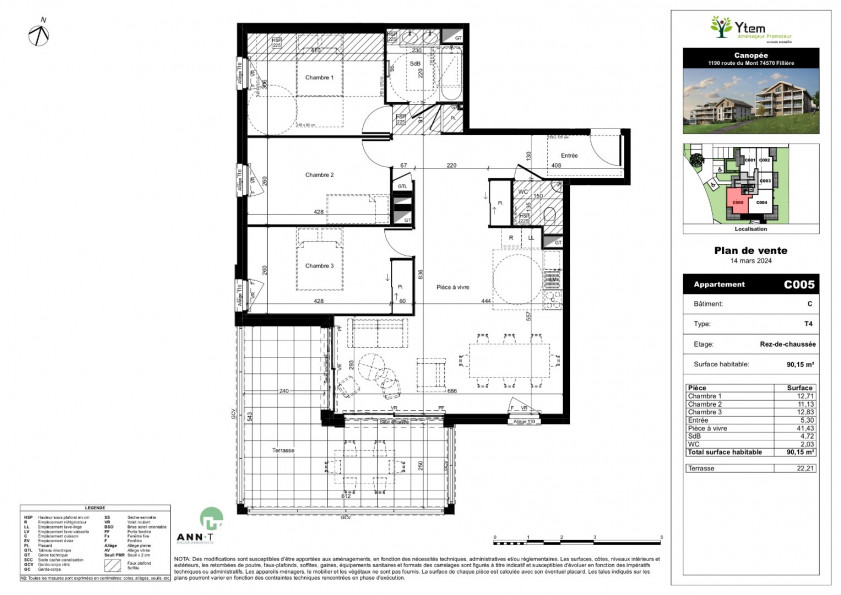 vente Appartement Filliere - Photo 3