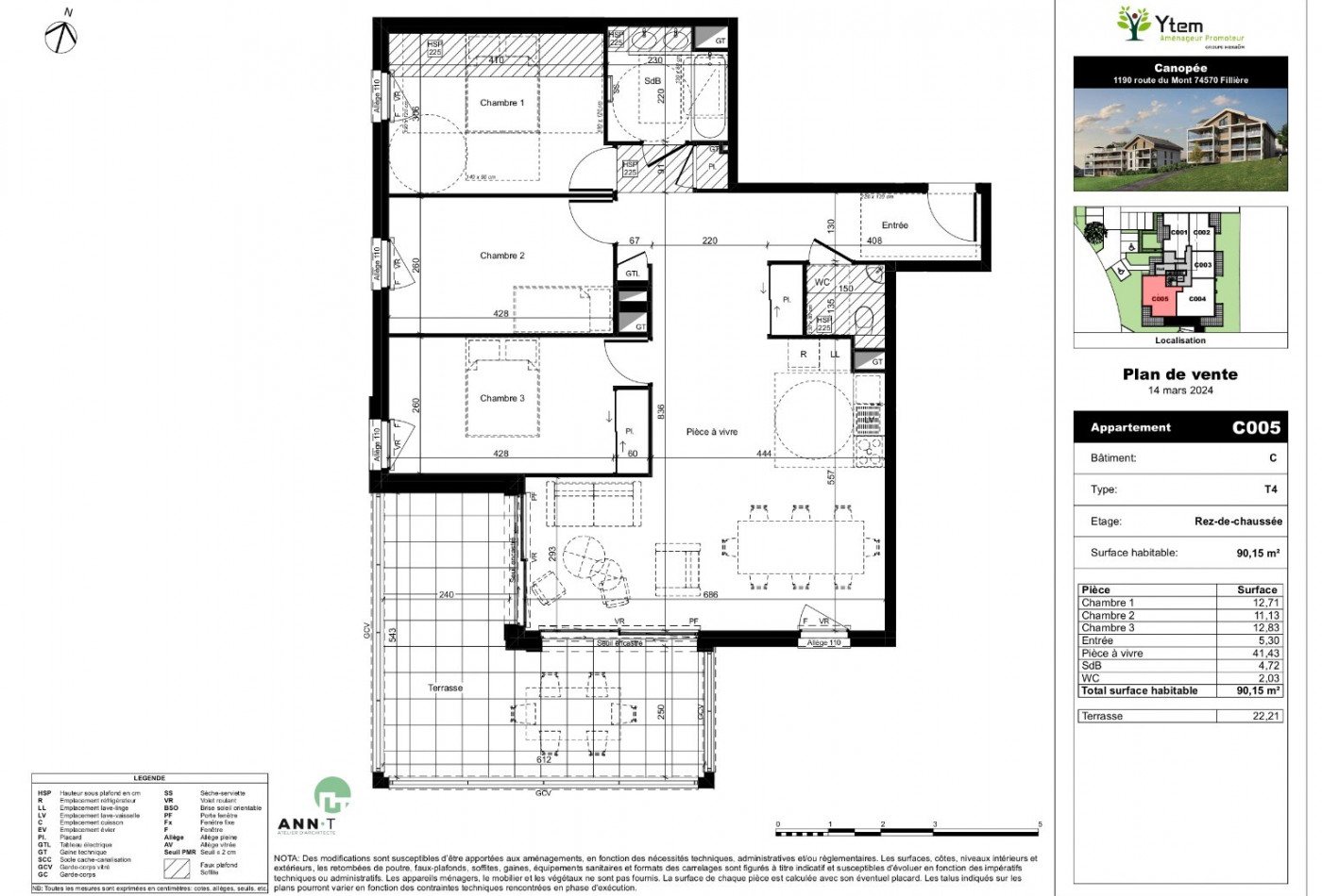 vente Appartement Filliere - Photo 3