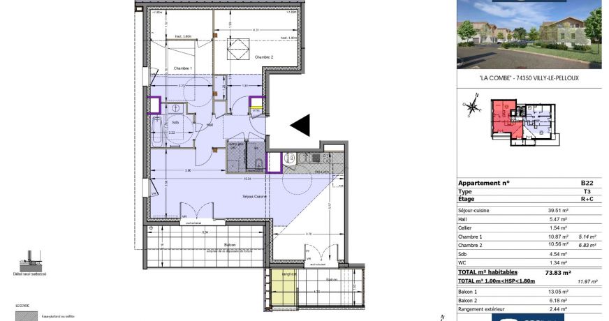 vente Appartement Villy Le Pelloux