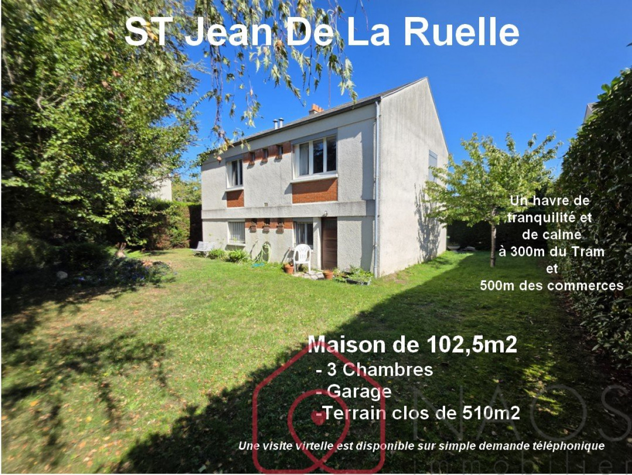 vente Maison individuelle Saint Jean De La Ruelle - Photo 1