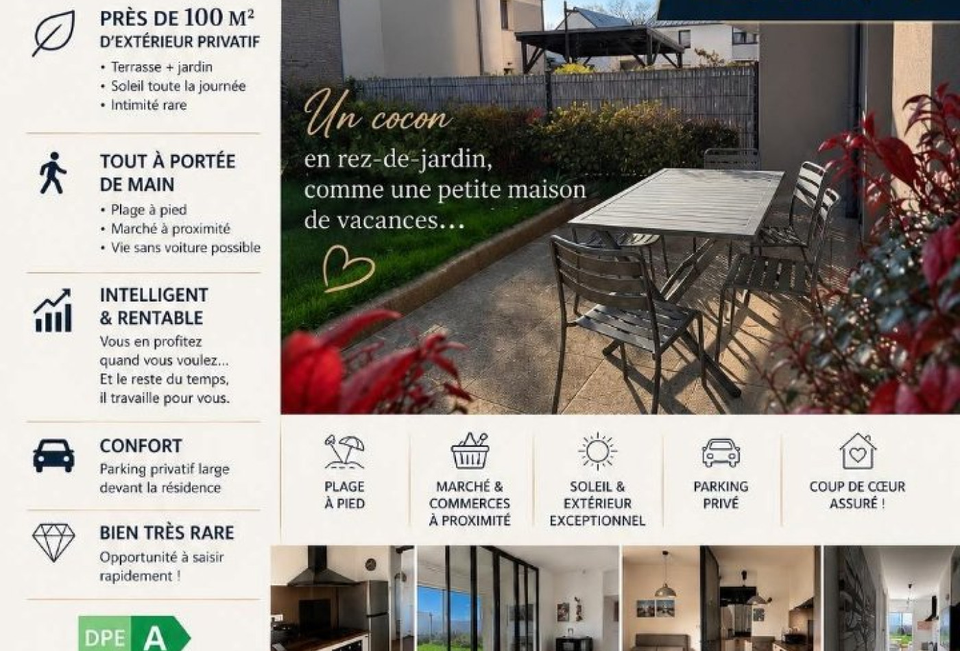 vente Appartement en rez de jardin Dinard - Photo 5