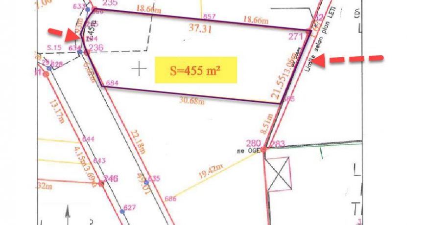 vente Terrain constructible Riviere Salee