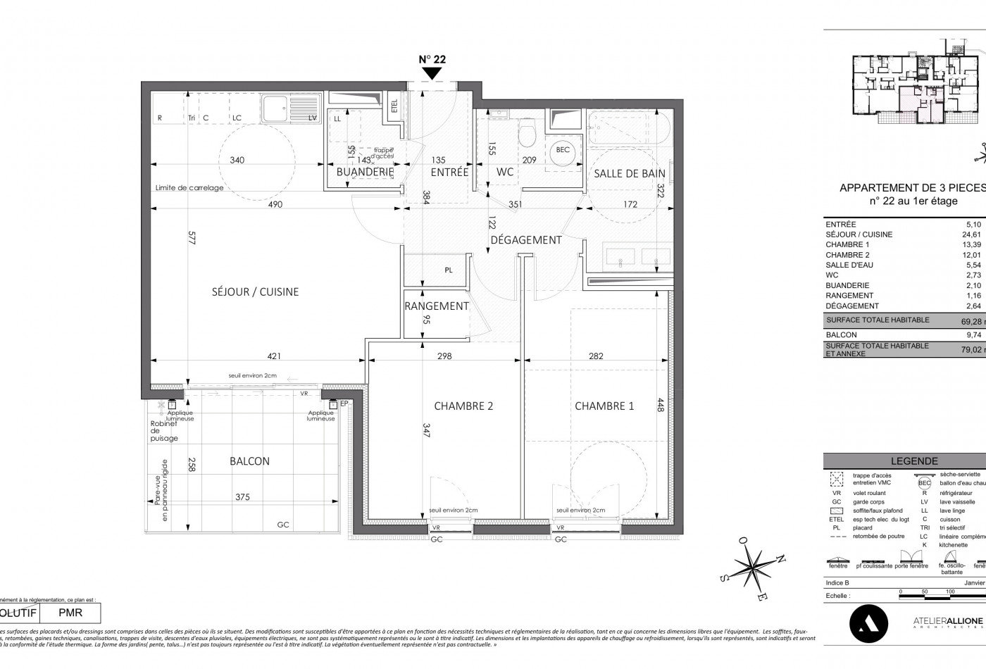 vente Appartement Beausoleil - Photo 6