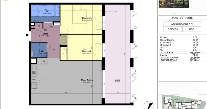 vente Appartement Chateauneuf Grasse