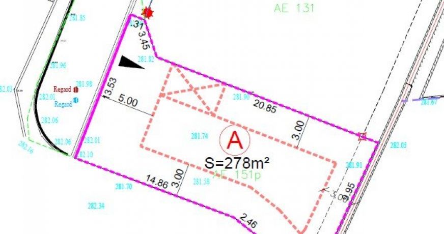 vente Terrain constructible Vinca