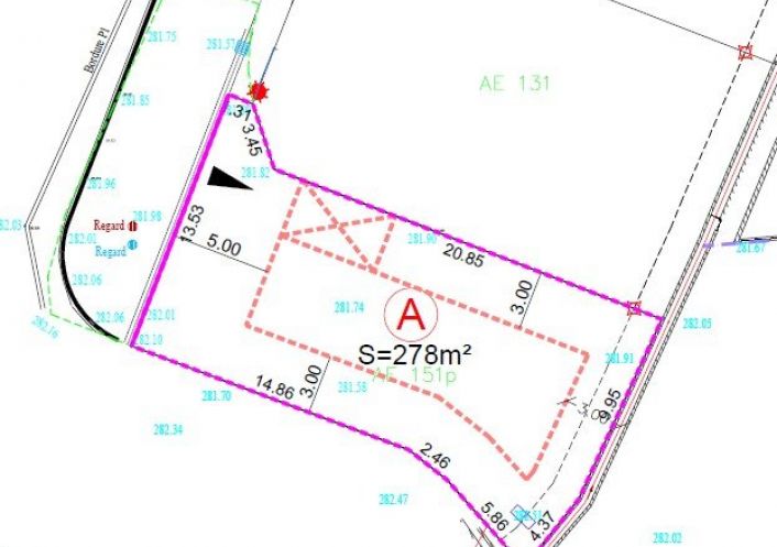 vente Terrain constructible Vinca