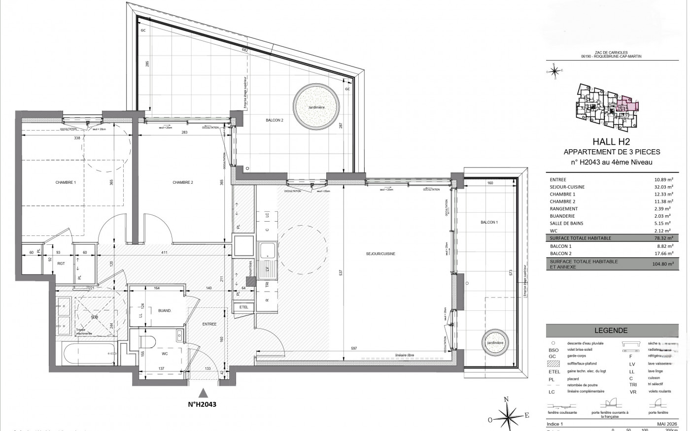 vente Appartement Roquebrune Cap Martin - Photo 9