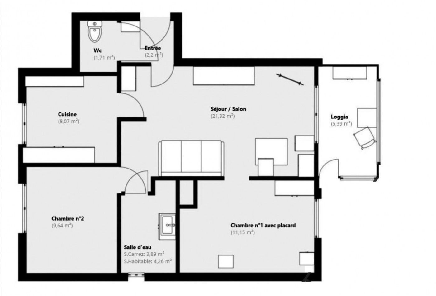 vente Appartement en rez de jardin Les Lones - Photo 9