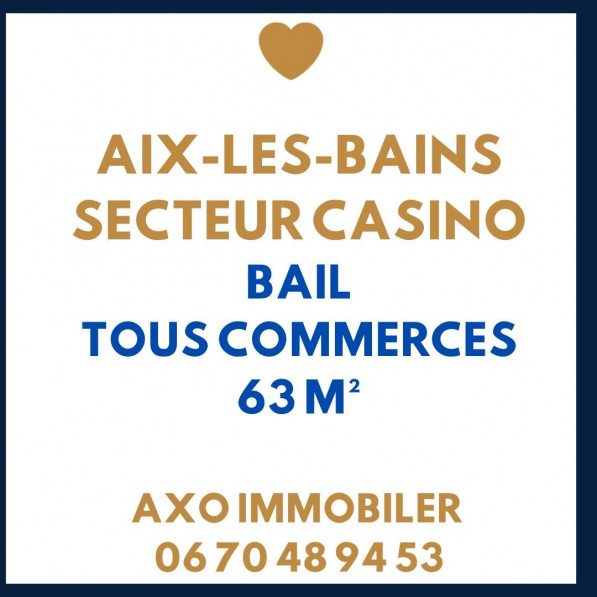 vente Local commercial Aix Les Bains